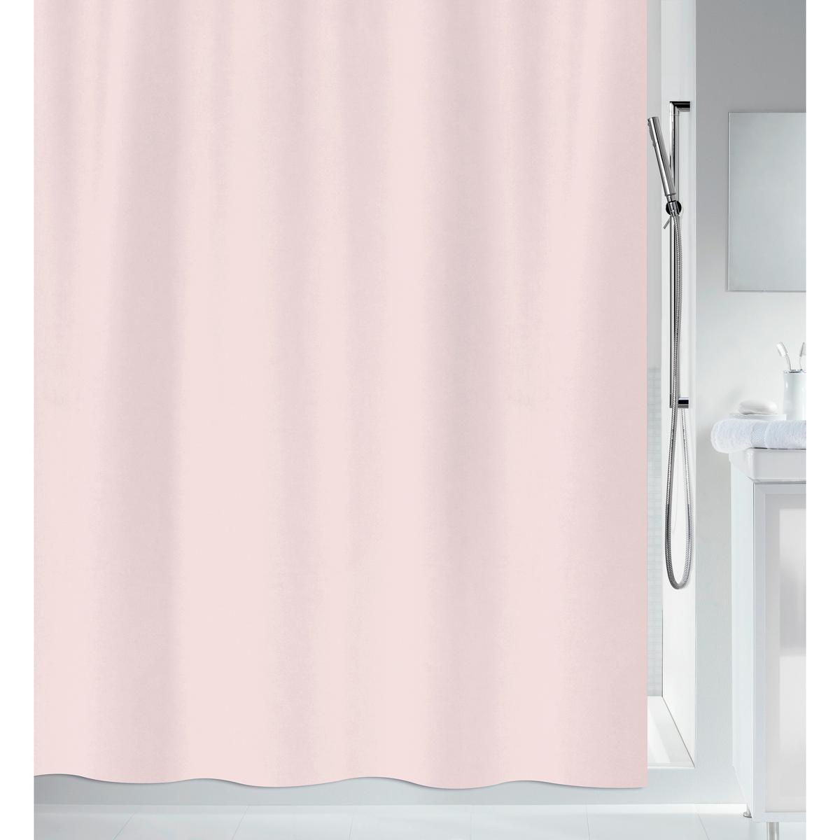 Duschvorhang in Rosa 180x200 cm - Rosa, Basics, Textil (180/200cm) - Spirella