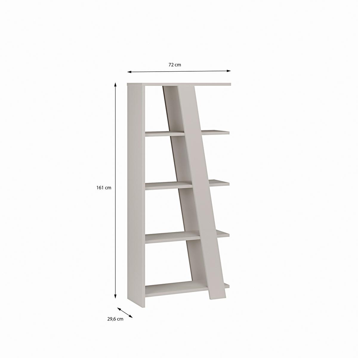 REGÁL NATTA - piesková, Modern, kompozitné drevo (72/161/29,6cm)