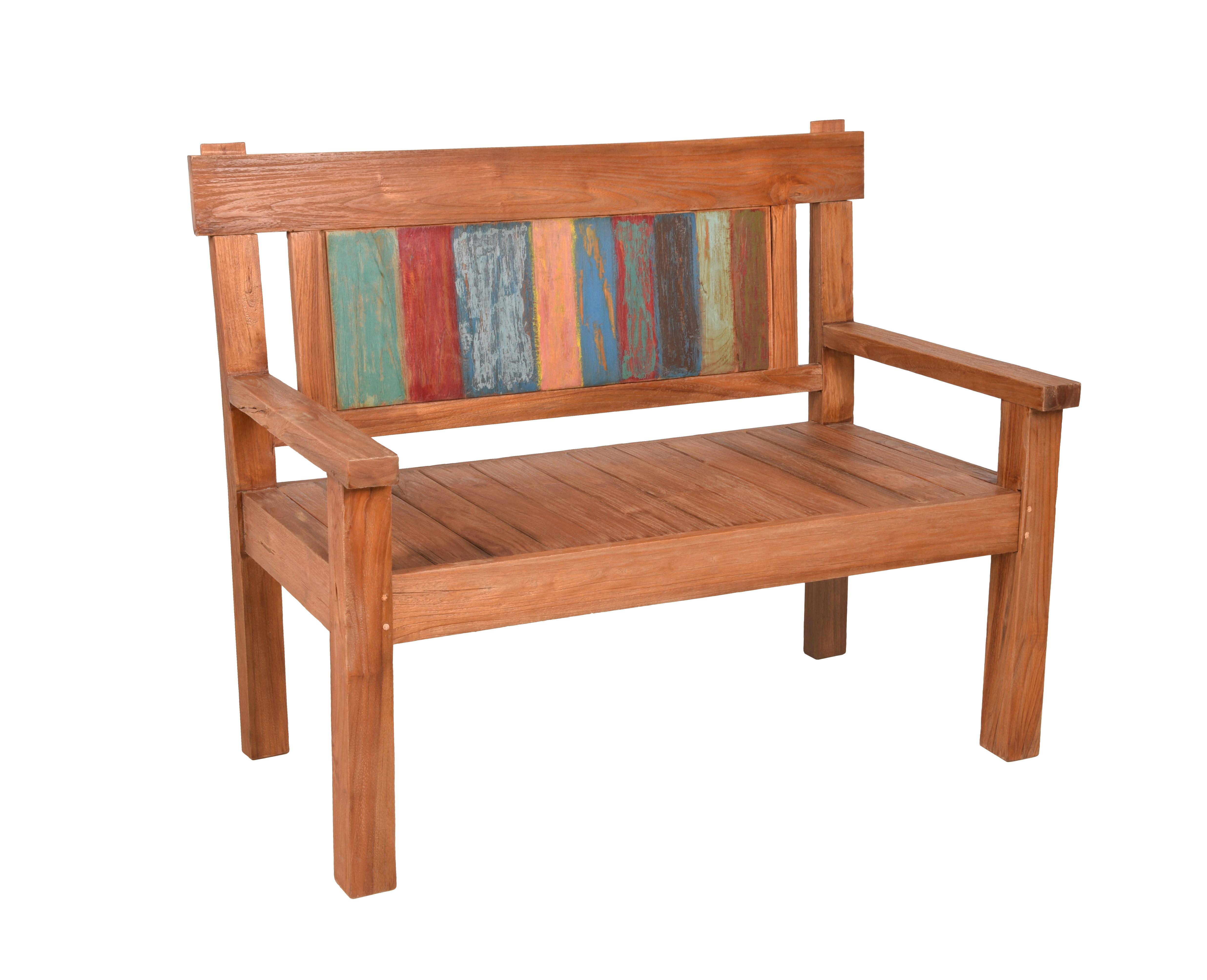 Gartenbank Timor - Braun, Basics, Holz (120/95/64cm) - Gardenson