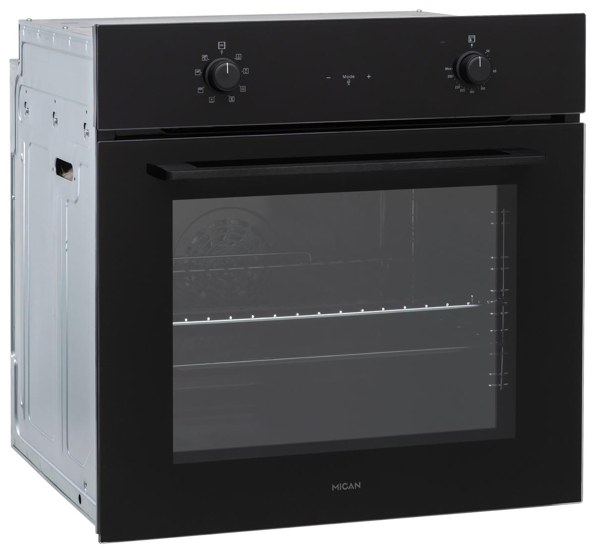 Einbaubackofen Boahsd65 - Schwarz, Basics, Glas/Metall (59,5/59,5/57cm) - Mican