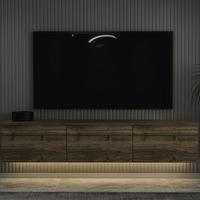 Lowboard Neon Wallnussfarben B: 160cm - Walnussfarben, Design, Holzwerkstoff (160/35/32cm) - MID.YOU