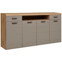 Sideboard B: 200 Cm Auris Basalt/eiche Dekor - MODERN, Holzwerkstoff (200/104,7/43,1cm) - Luca Bessoni