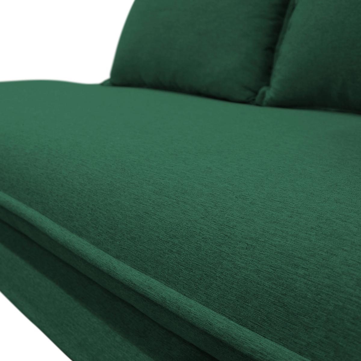 Liege Latte Grün Inkl. Bettkasten Ottomane Rechts - Silberfarben/Grün, Design, Textil (224/84/99/107cm) - MID.YOU