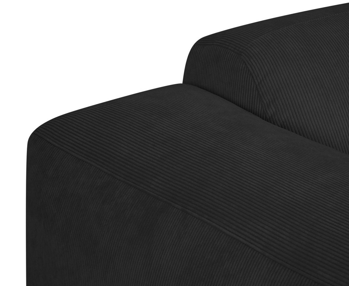 3-sitzer-sofa Hannah B: 247 Cm Anthrazit - Anthrazit/Schwarz, Design, Textil (247/75/104cm) - MID.YOU