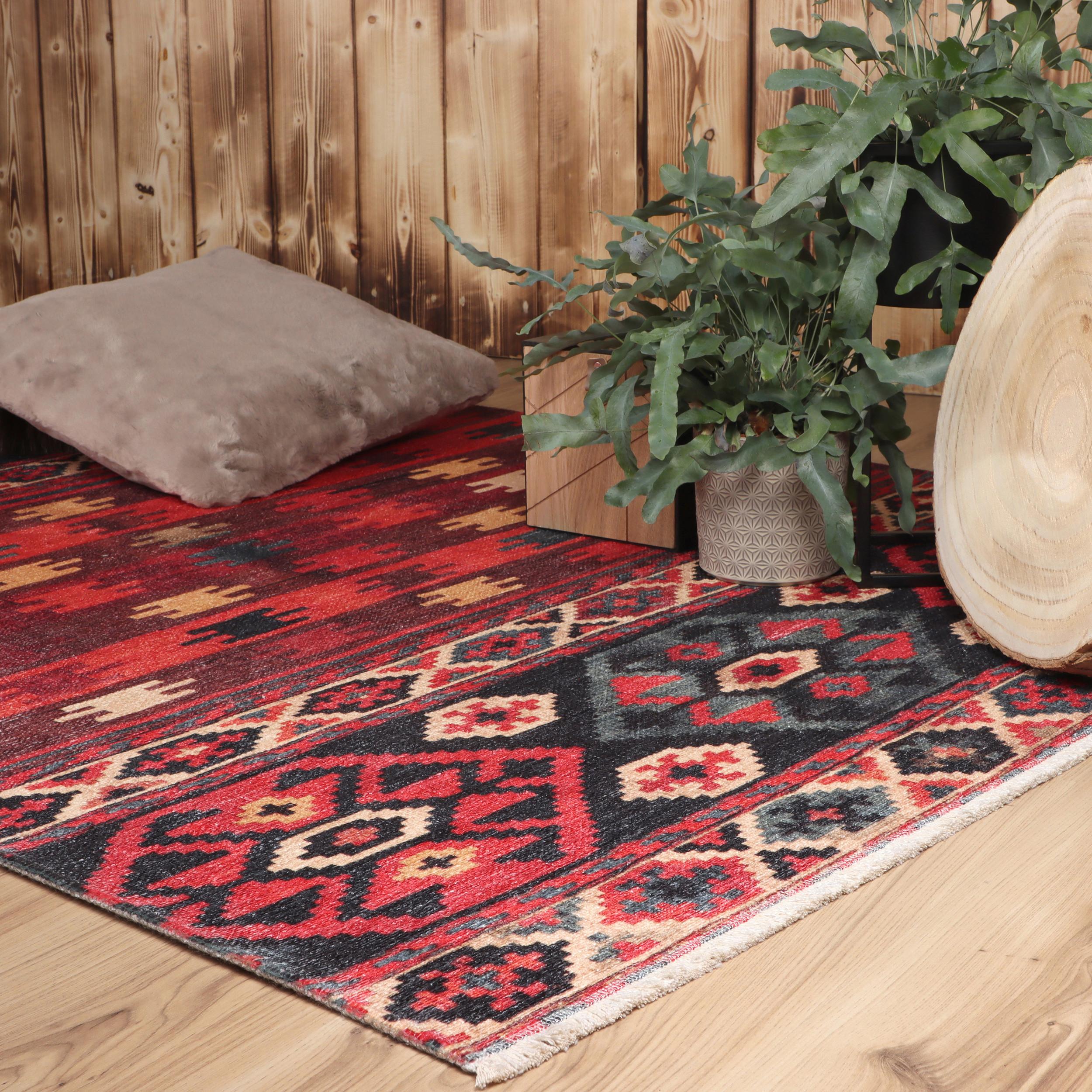 Flachwebteppich My Ethno Multicolor 75x150 cm - Multicolor, LIFESTYLE, Textil (75/150cm) - Obsession