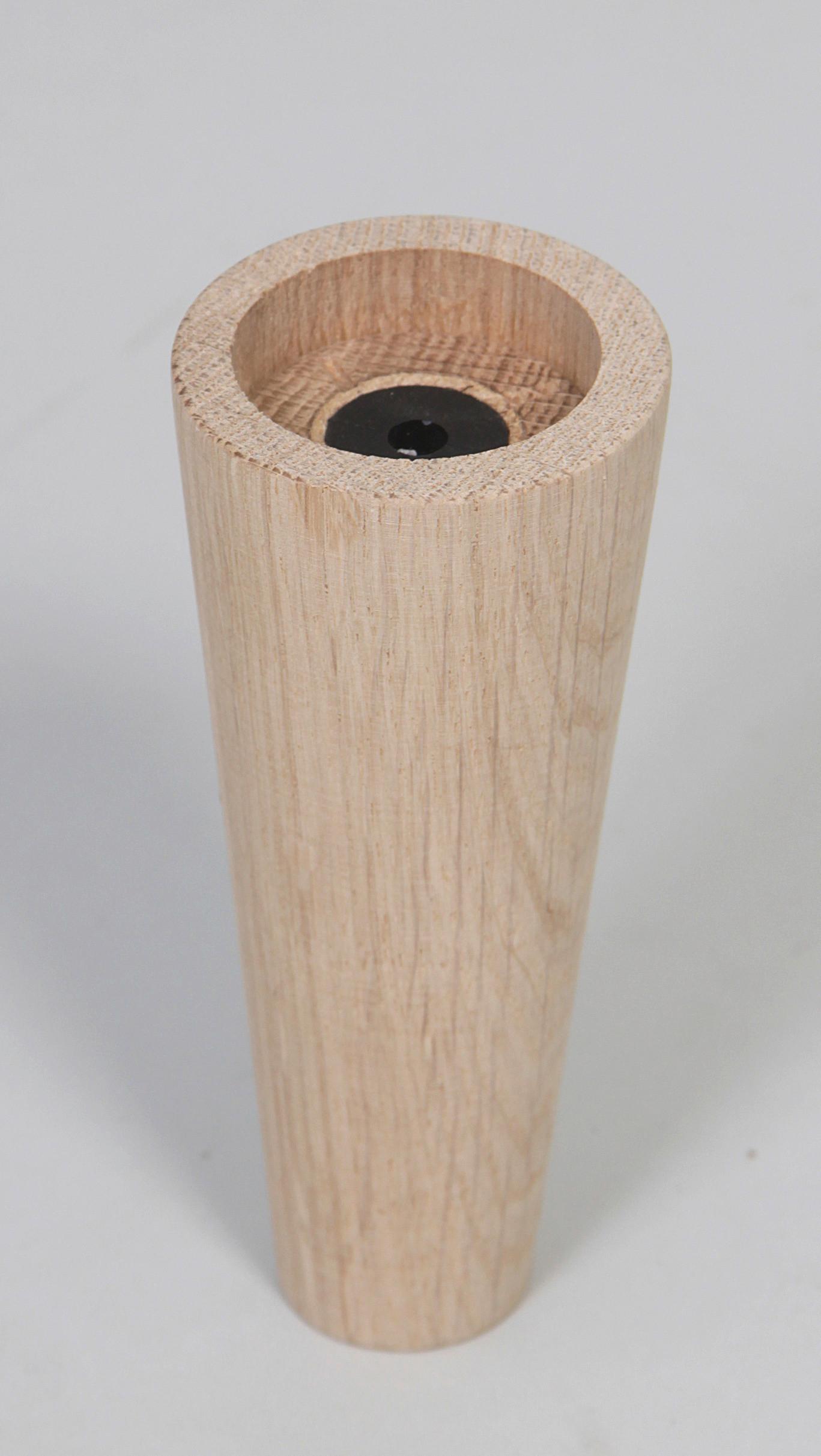 Möbelfuß H: 13 cm Eiche - Eichefarben, Basics, Holz (13cm)