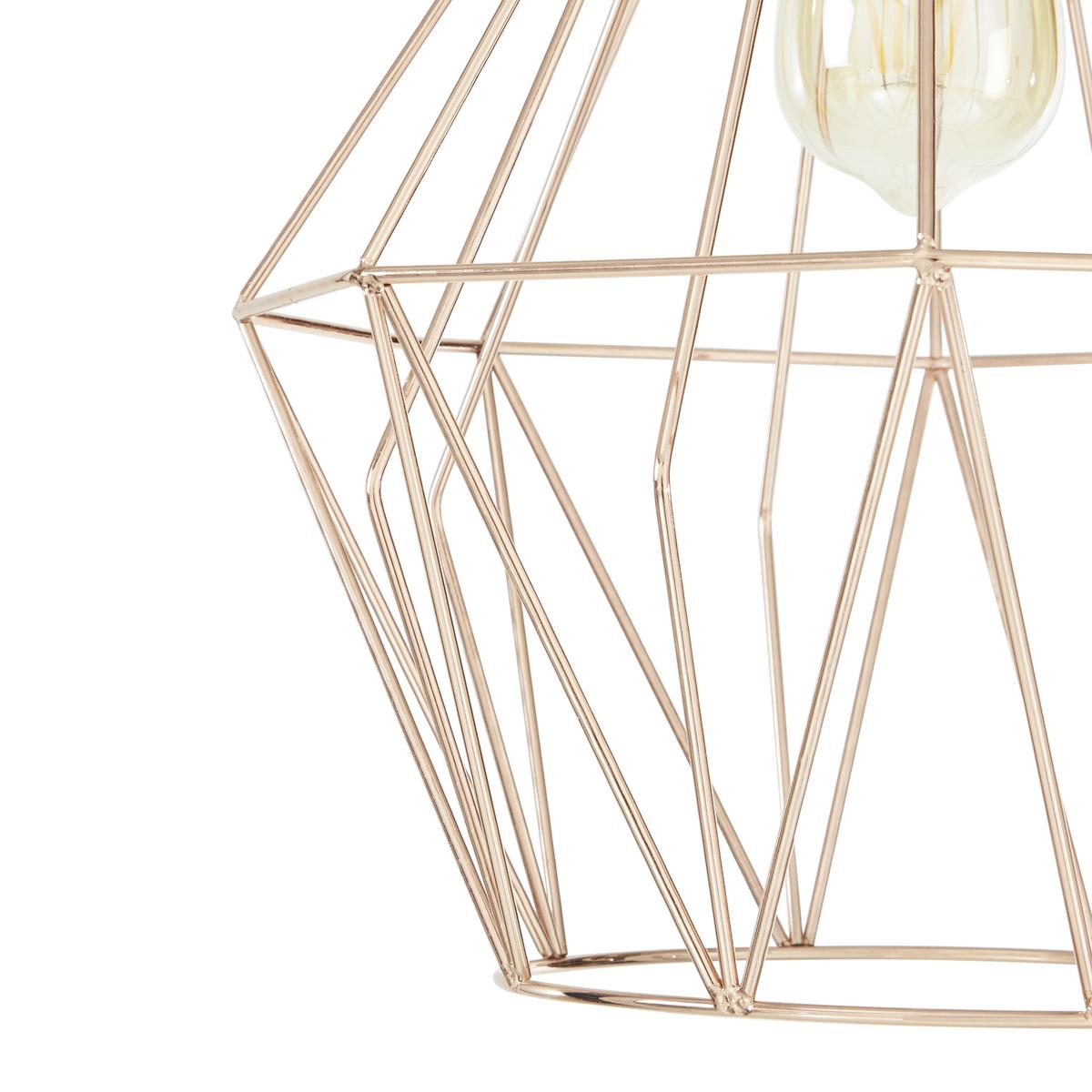 Závěsné svítidlo Skeletton 30/110 cm, 60 Watt - měděné barvy, kov (30/110cm) - Modern Living
