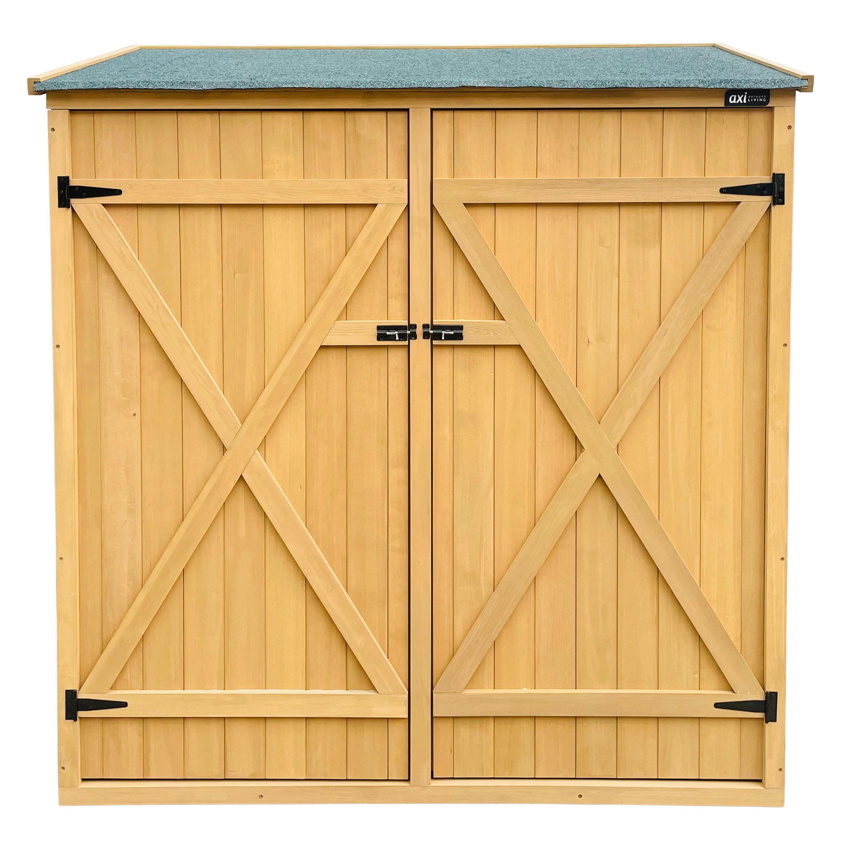 GERÄTESCHRANK CASPER - Braun, Basics, Holz (149/73/164cm) - Ambia Garden