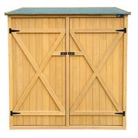 GERÄTESCHRANK CASPER - Braun, Basics, Holz (149/73/164cm) - Ambia Garden