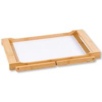 Serviertablett Weiß, Hellbraun L: 59 Cm - Hellbraun/Weiß, Basics, Naturmaterialien/Holzwerkstoff (59/33/24cm) - Kesper