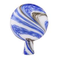 Rosenkugel Handbemalt Multicolor/Blau - Blau/Multicolor, Basics, Glas (15cm)