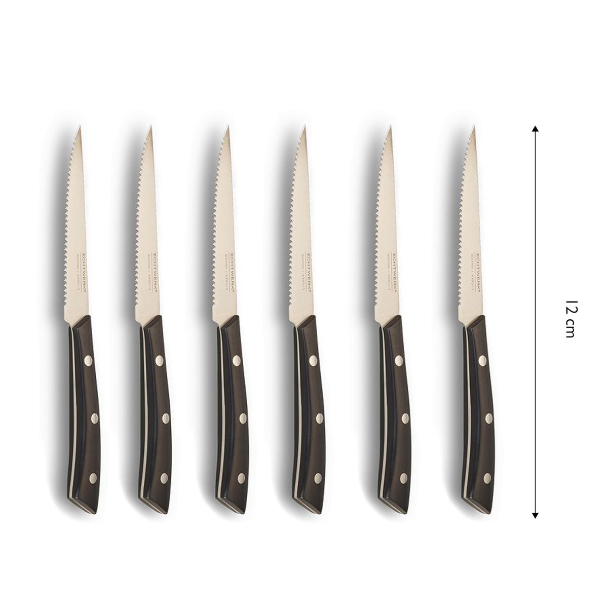 SADA NOŽŮ ECHTWERK MESSERBLOCK-SET - barvy stříbra, Trend, kov (24,8/13,2/36cm) - Echtwerk