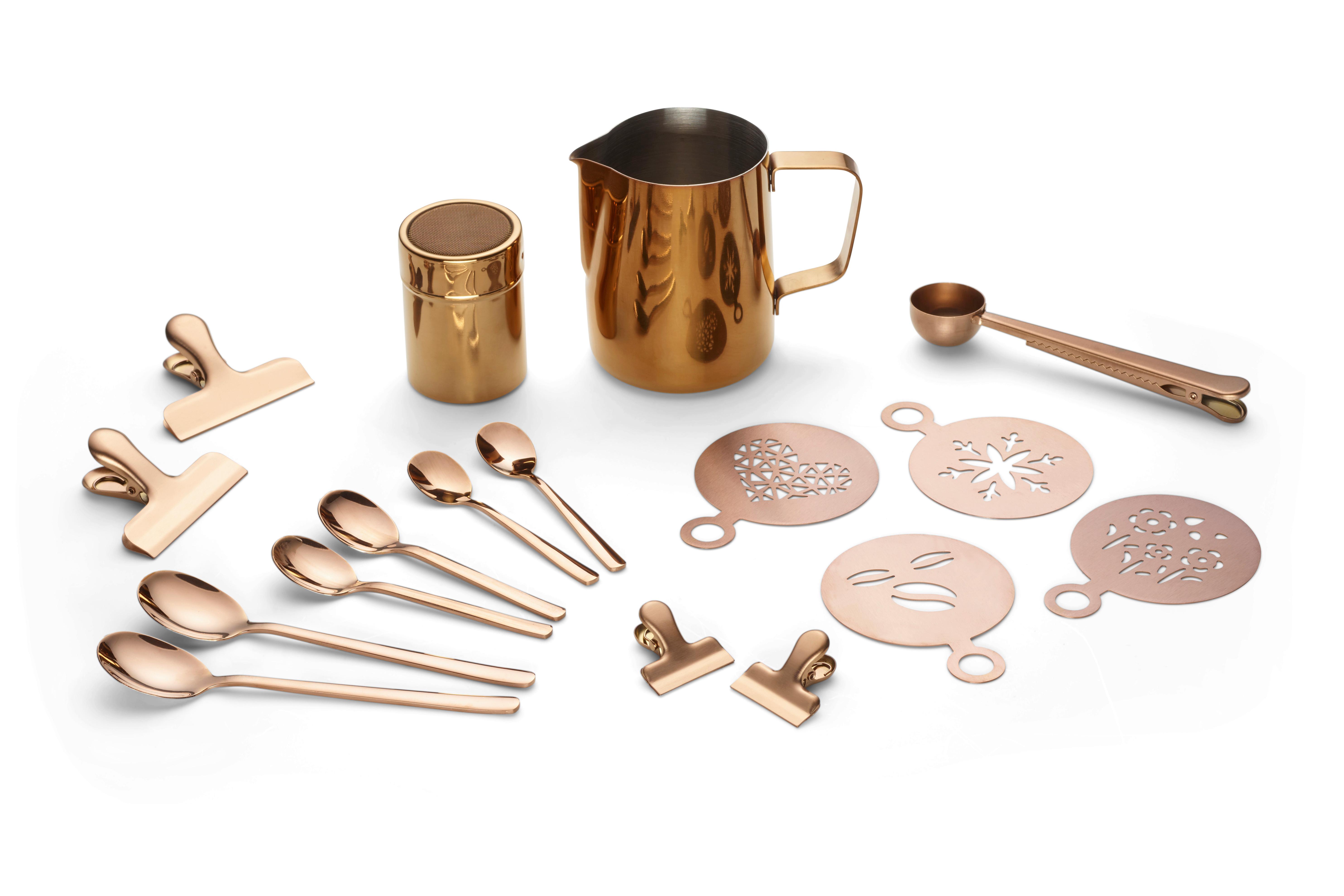 Kaffeeset Cosme - Kupferfarben, Basics, Metall - Echtwerk