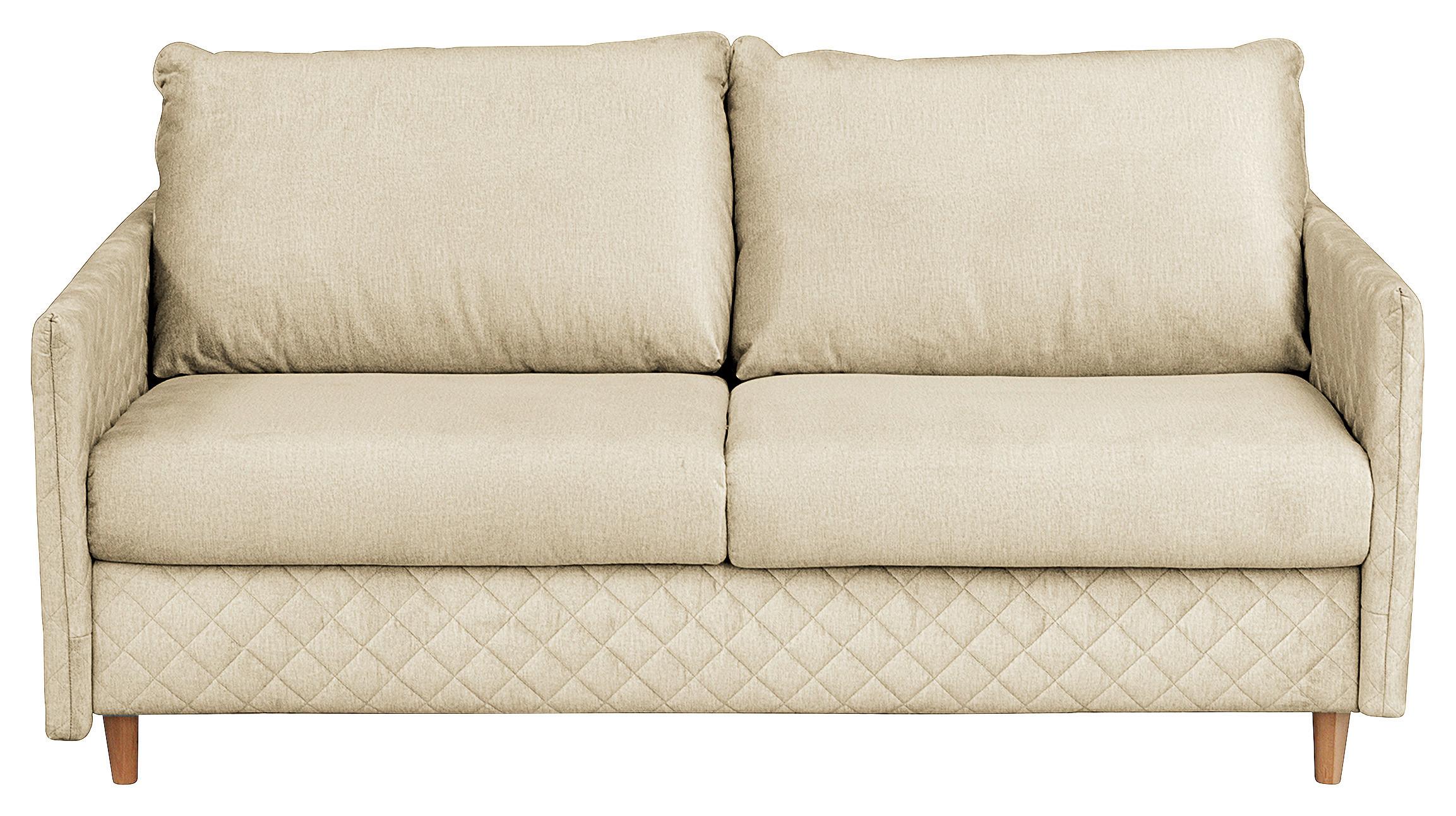 Schlafsofa Sana Beige B: 175 Cm - Beige/Naturfarben, Design, Textil (175/95/103cm) - Livetastic