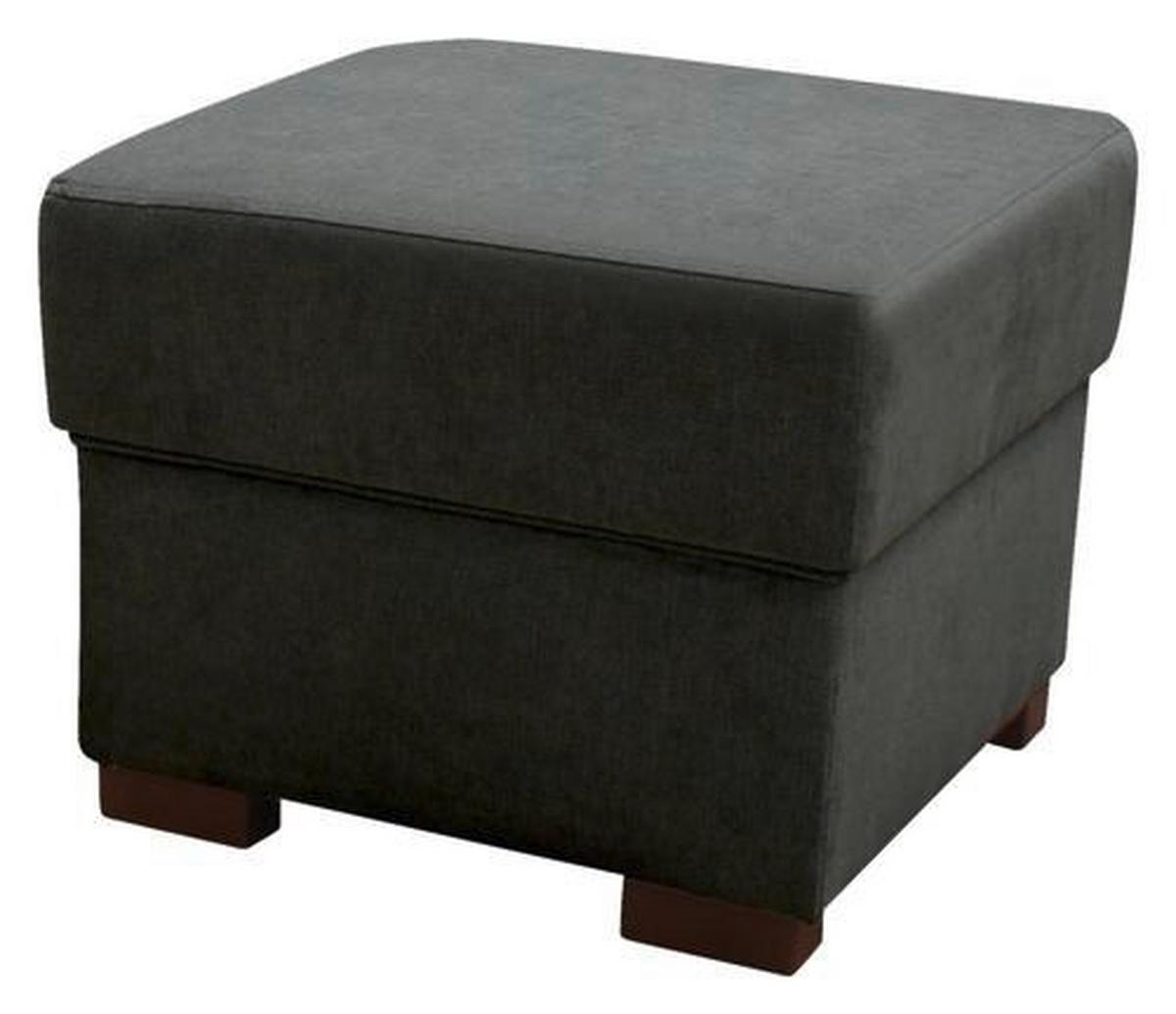 TABURETKA CHANDLER - hnedá/antracitová, Design, drevo/textil (51/43/51cm) - Ondega