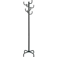 Kleiderständer Cactus Schwarz Stahl 8 Haken H: 180 Cm - Schwarz, MODERN, Metall (47/180/47cm)