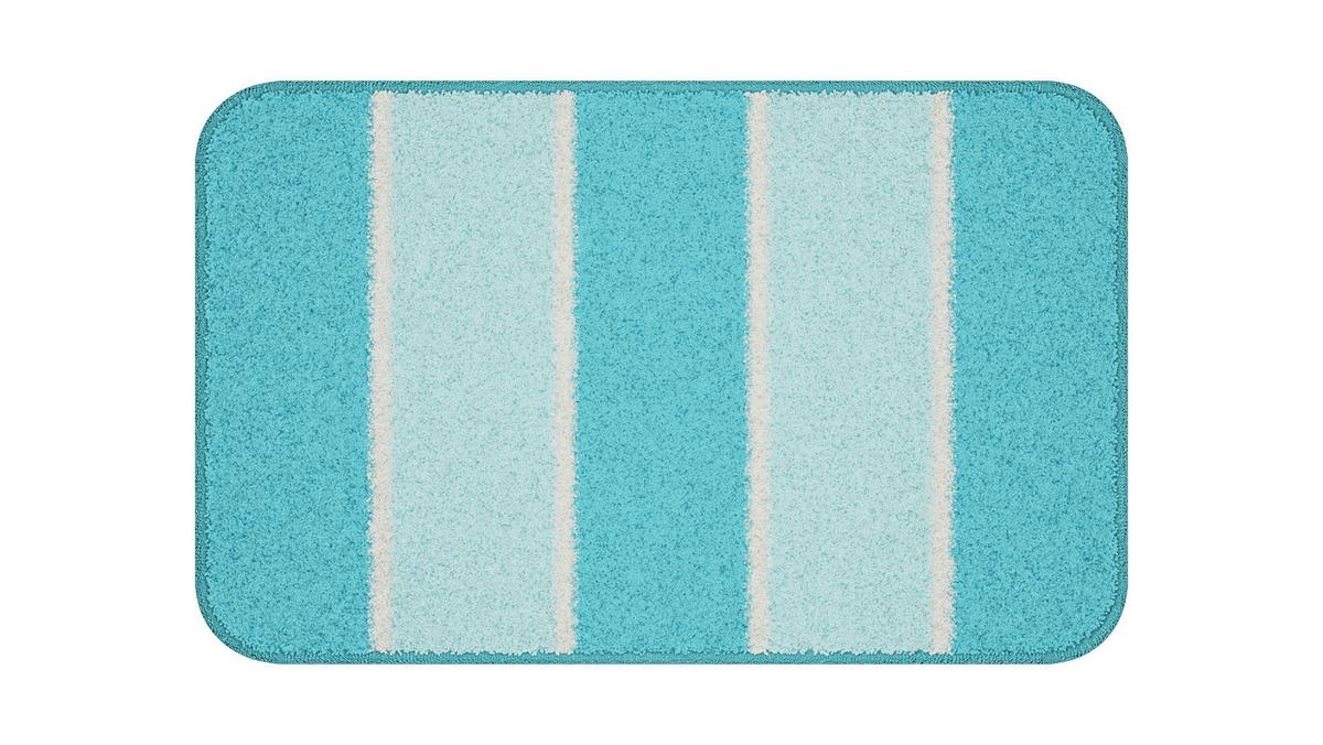 Badematte Waymore - Blau, Basics, Textil (50/80cm) - Grund