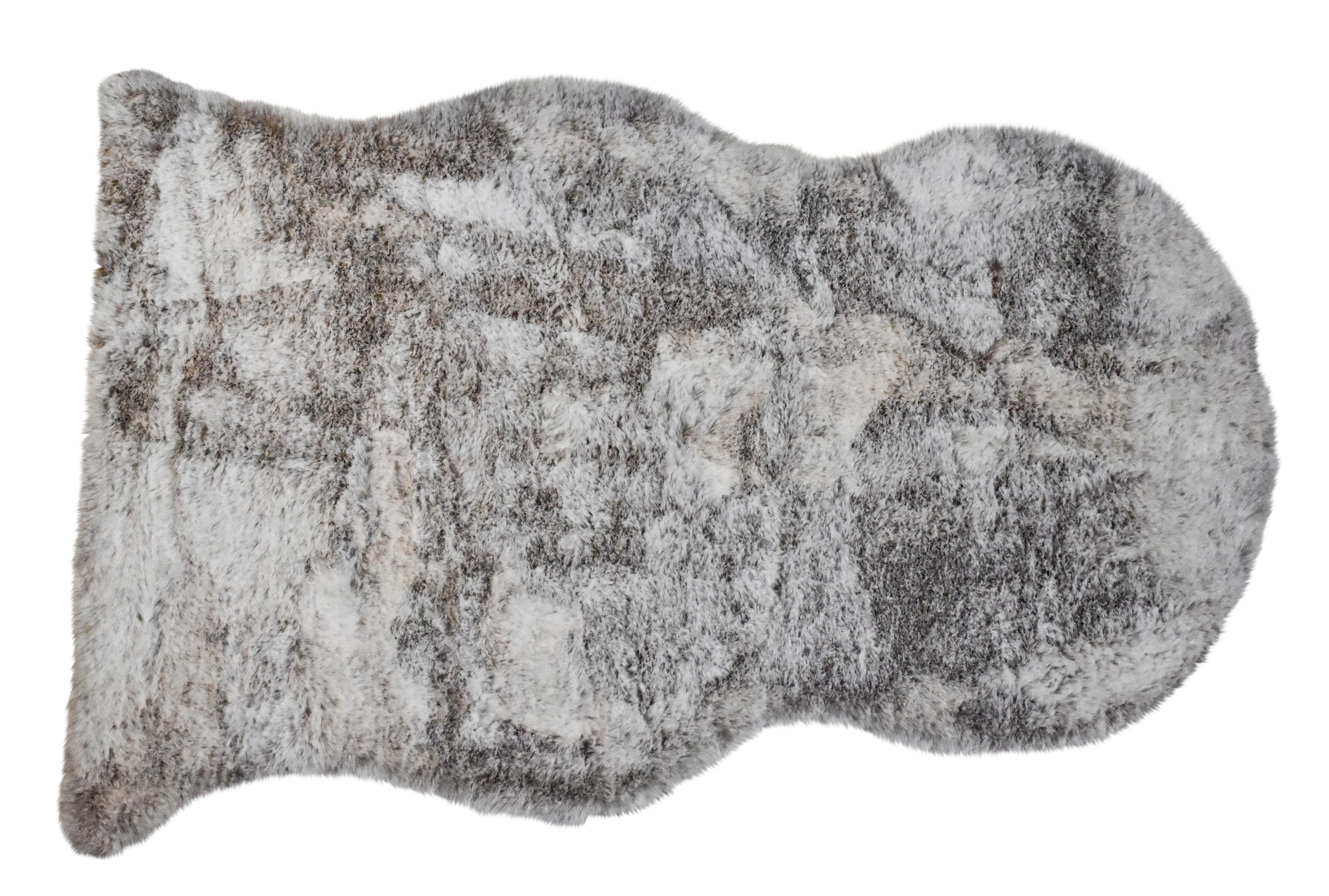 Umelá Kožušina Mia, 55/80cm - biela/ružová, Moderný, textil (55/80cm) - Modern Living