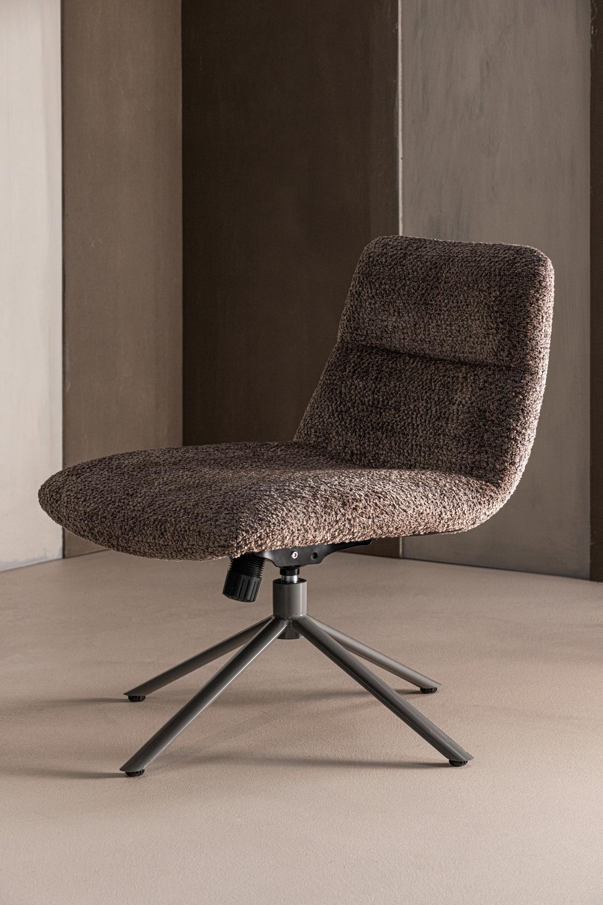SESSEL Soren Braun B: 73cm - Braun, MODERN, Textil/Metall (73/82/62cm) - Livetastic