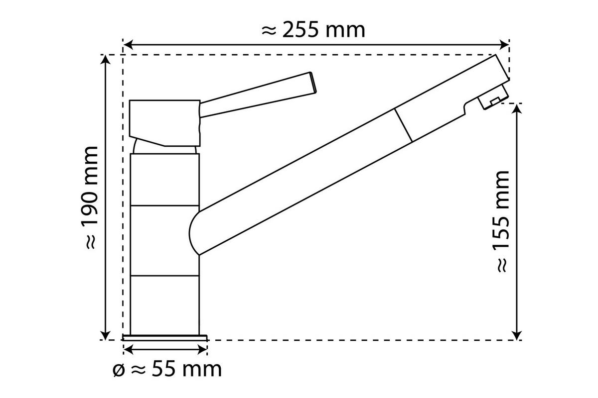 Küchenarmatur Sistant Rom - Chromfarben, Basics, Metall (5,5/18/25cm) - Sistant
