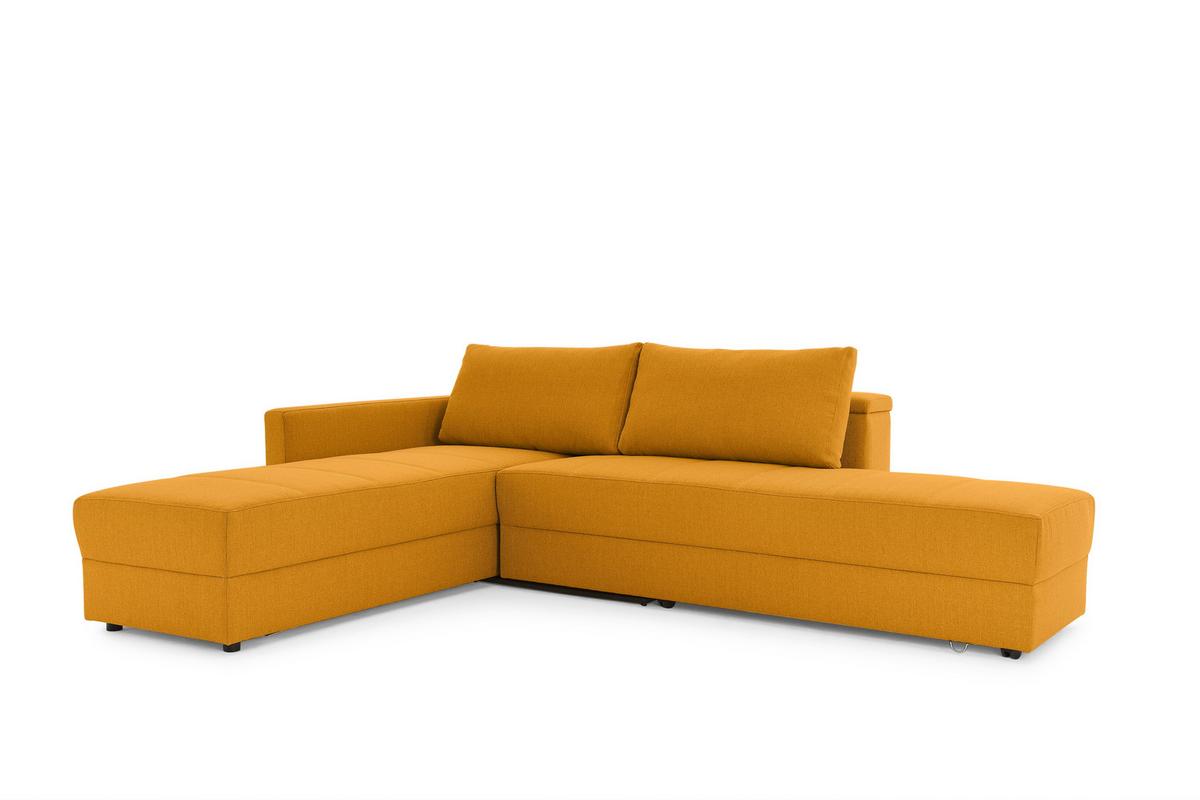 Ecksofa Looks Iii - Gelb/Schwarz, Design, Textil (287/229cm) - LOOKS by W.Joop