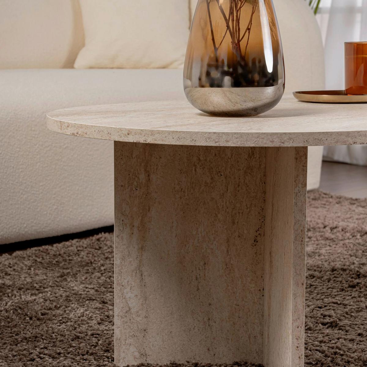COUCHTISCH Sabin Elfenbein L: 119cm - Elfenbein, Design, Holzwerkstoff (119/60/40cm) - MID.YOU
