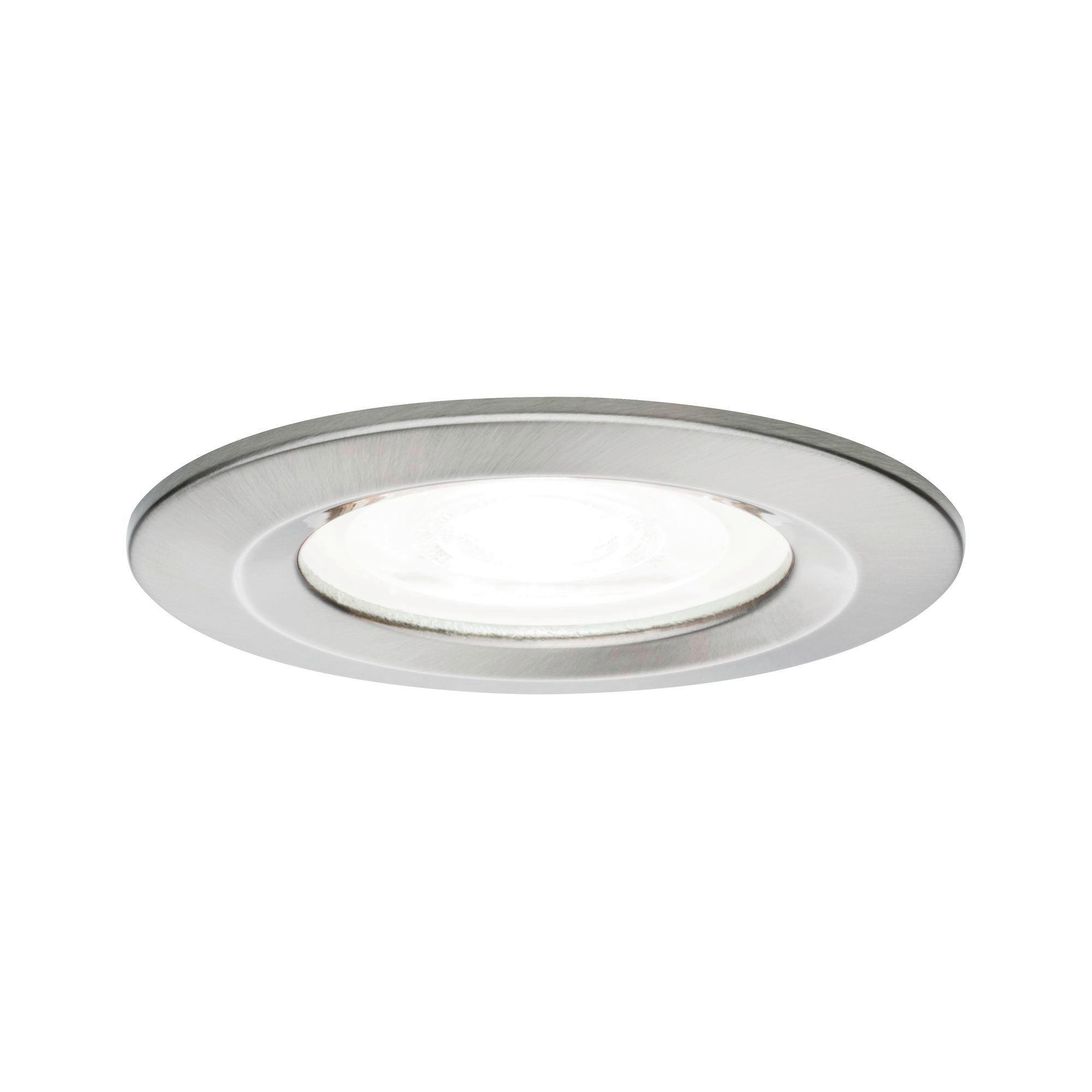 LED-Deckenleuchte Ø 7,8 cm, 1-Flammig - Zinkfarben/Alufarben, Design, Metall (7,8cm) - Paulmann