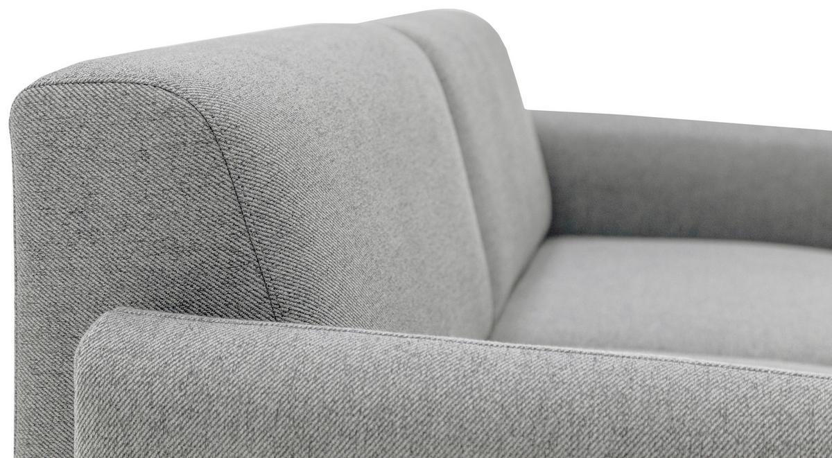 3-Sitzer-Sofa Ridley - Schwarz/Grau, Basics, Textil (173/76/84cm) - MID.YOU