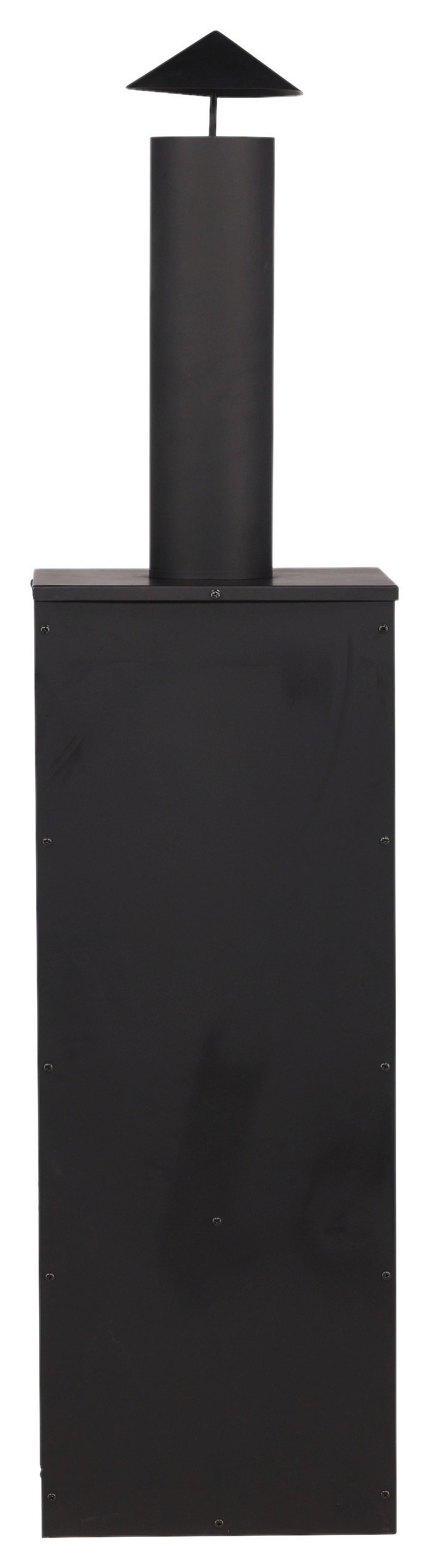 Feuerstelle Makarima - Schwarz, KONVENTIONELL, Metall (45/199/45cm) - Gardenson
