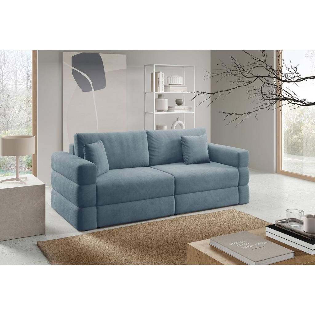 Schlafsofa Terazzo Blau B: 254cm