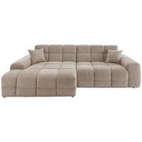 Ecksofa Bosco, Beige S: 152x301 cm - Beige/Schwarz, MODERN, Textil (152/301cm) - Livetastic