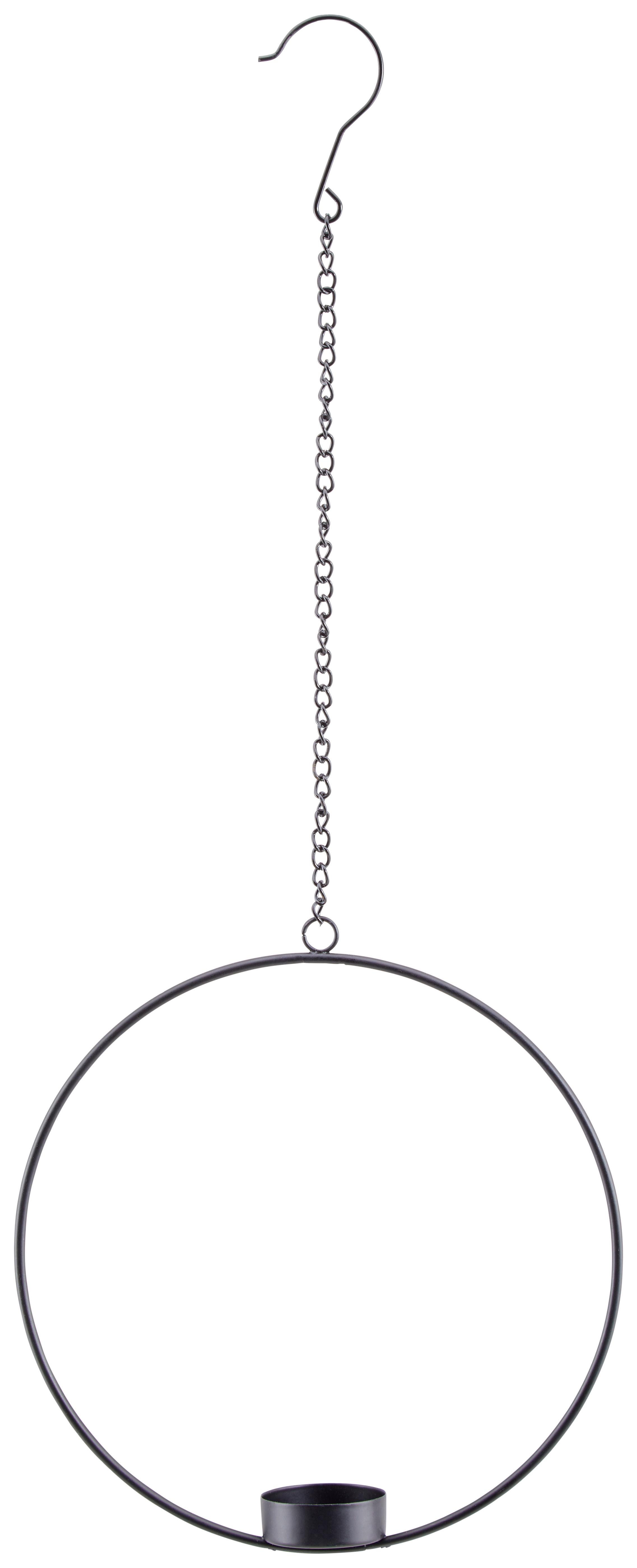 Dekohänger D: Ca. 20cm, Rumba - Schwarz, MODERN, Metall (20cm)