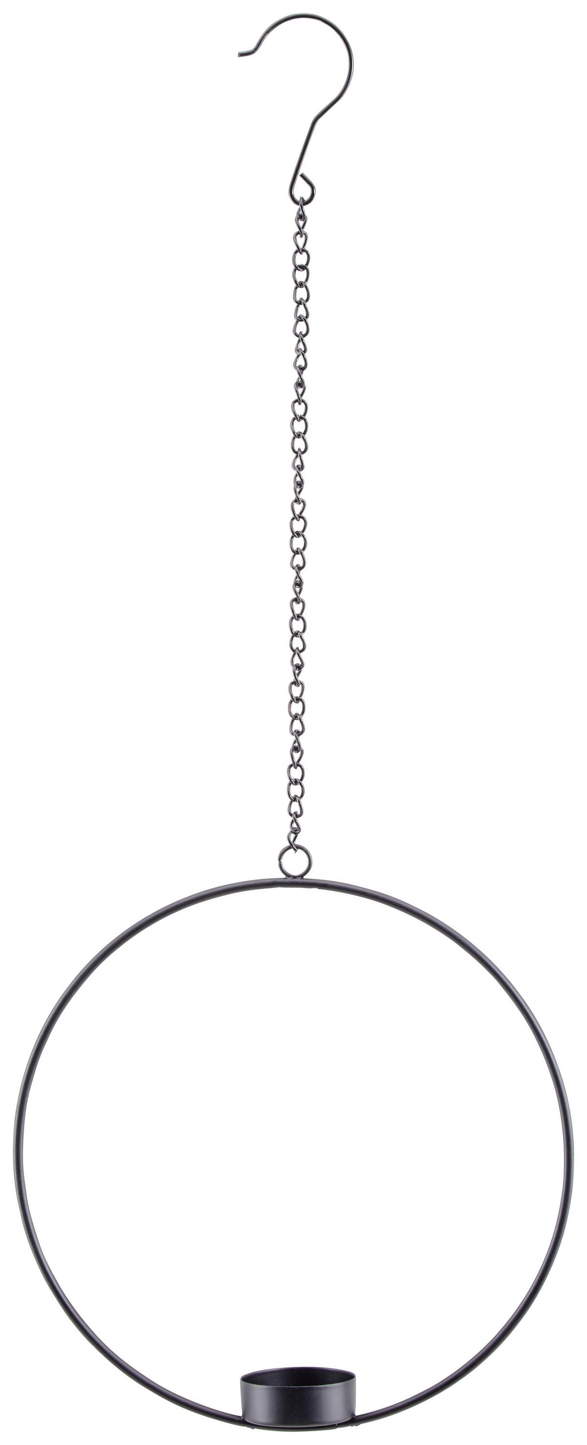 Dekohänger D: Ca. 20cm, Rumba - Schwarz, MODERN, Metall (20cm)