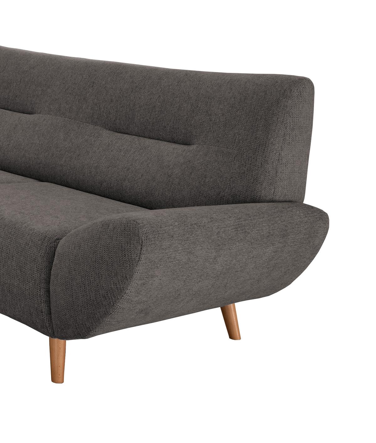 3-Sitzer-Sofa Drago Mit Kissen Graubraun B: 205 cm - Wildeiche/Graubraun, MODERN, Textil (205/81/90cm) - MID.YOU