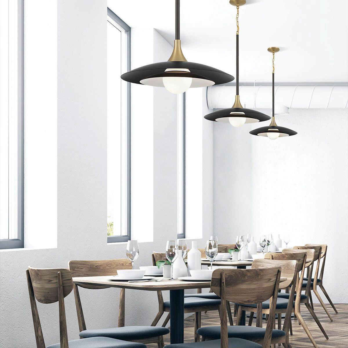 Led Függeszték Qn-Welsh-P-Bk - többszínű, Konventionell, üveg/fém (46/75cm) - Elstead Lighting