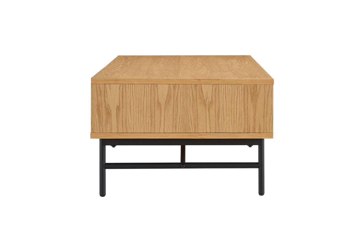 Couchtisch Schwarz, Eichefarben L: 120 Cm - Eichefarben/Schwarz, Design, Holz/Holzwerkstoff (120/60/40cm) - Livetastic