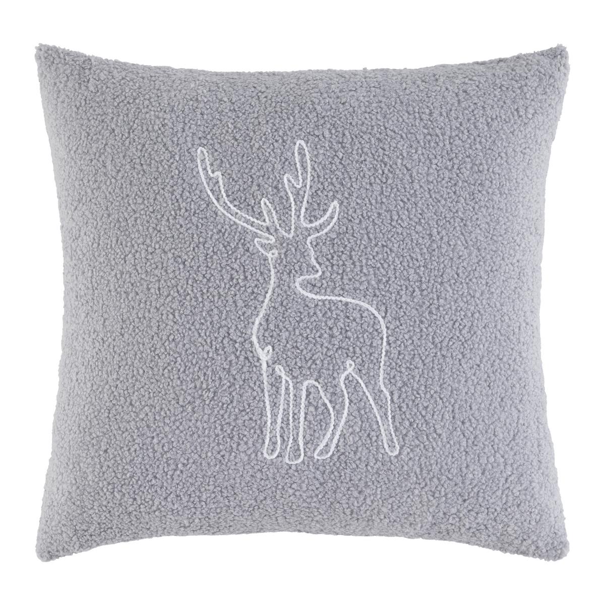 DEKORAČNÍ POLŠTÁŘ CASPER - šedá/bílá, textil (45/45cm) - Mömax