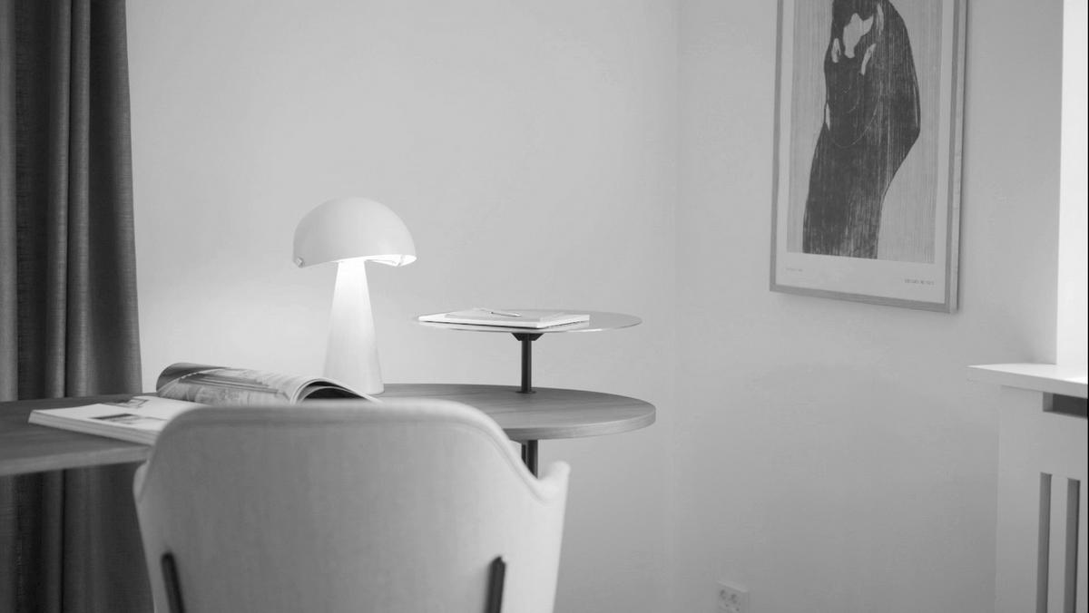 Tischleuchte Align Grau D: 22 cm - Grau, Design, Metall (22/34cm) - Nordlux