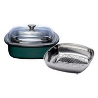SCHMORPFANNE 0114-007 TEAL - Dunkelgrün, Basics, Metall (35,8/30,9/12,4cm) - Riess