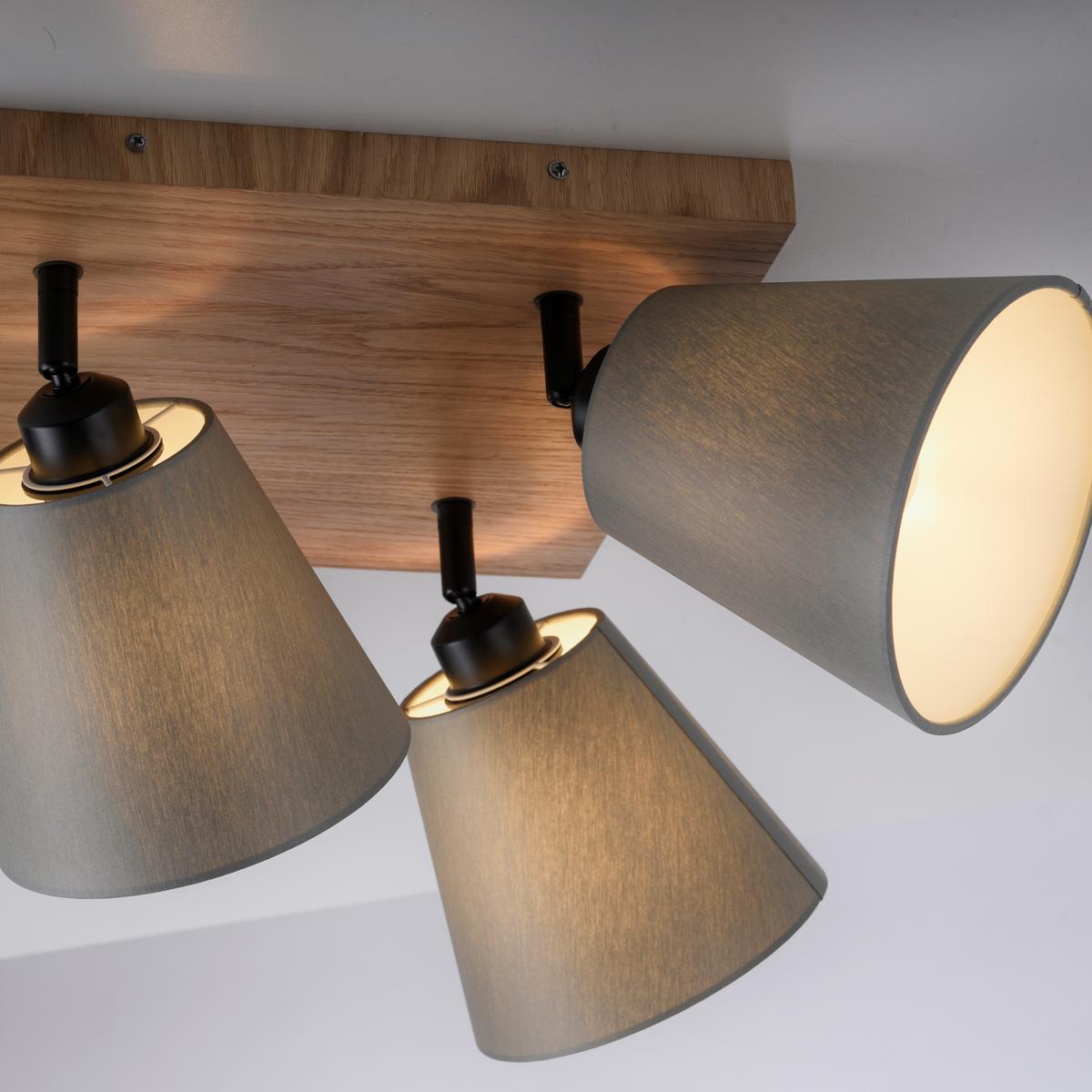 Deckenleuchte 11583-79 Gerda - Natur, Holzwerkstoff/Metall (77/28/26cm)