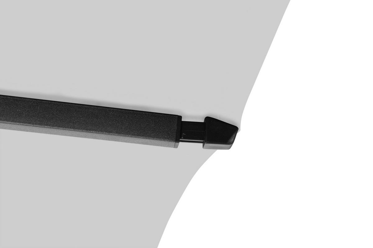 Sonnenschirm BxHxT: 250x258x250 cm Anthrazit/Grau - Anthrazit/Grau, KONVENTIONELL, Textil/Metall (250/250cm) - Siena Garden