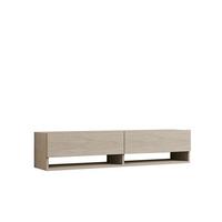 LOWBOARD Travertine  B: 141cm - Elfenbein, MODERN, Holzwerkstoff (141/31/30cm)