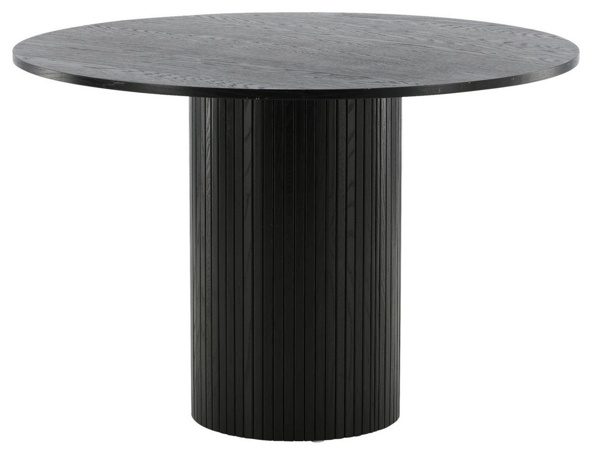 Esstisch Bianca - Schwarz, Design, Holzwerkstoff (110/110/75cm) - Livetastic