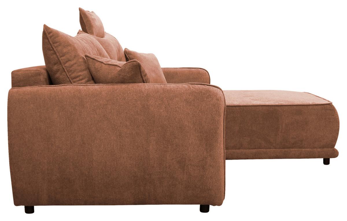 Ecksofa Fresh Rostfarben 264x195 cm - Rostfarben/Beige, Design, Textil (264/195cm) - MID.YOU