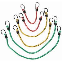 Spanngummi L: 30-60 cm 6er-Set, TÜV-Geprüft - Gelb/Rot, KONVENTIONELL, Kunststoff/Metall (30-60cm)
