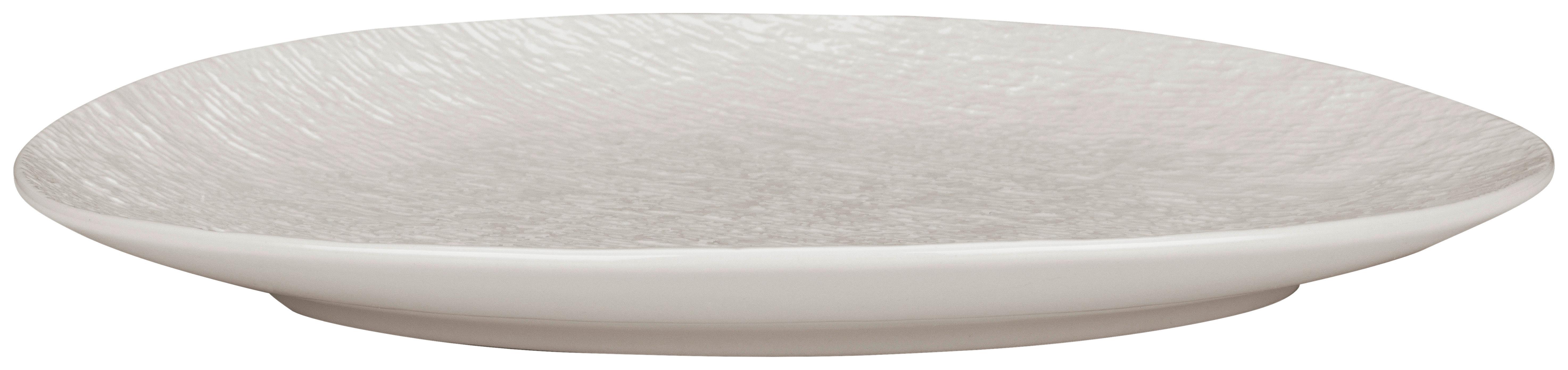 Servírovací Podnos Haruki - bílá, Moderní, keramika (33,3/29/2,8cm) - Premium Living
