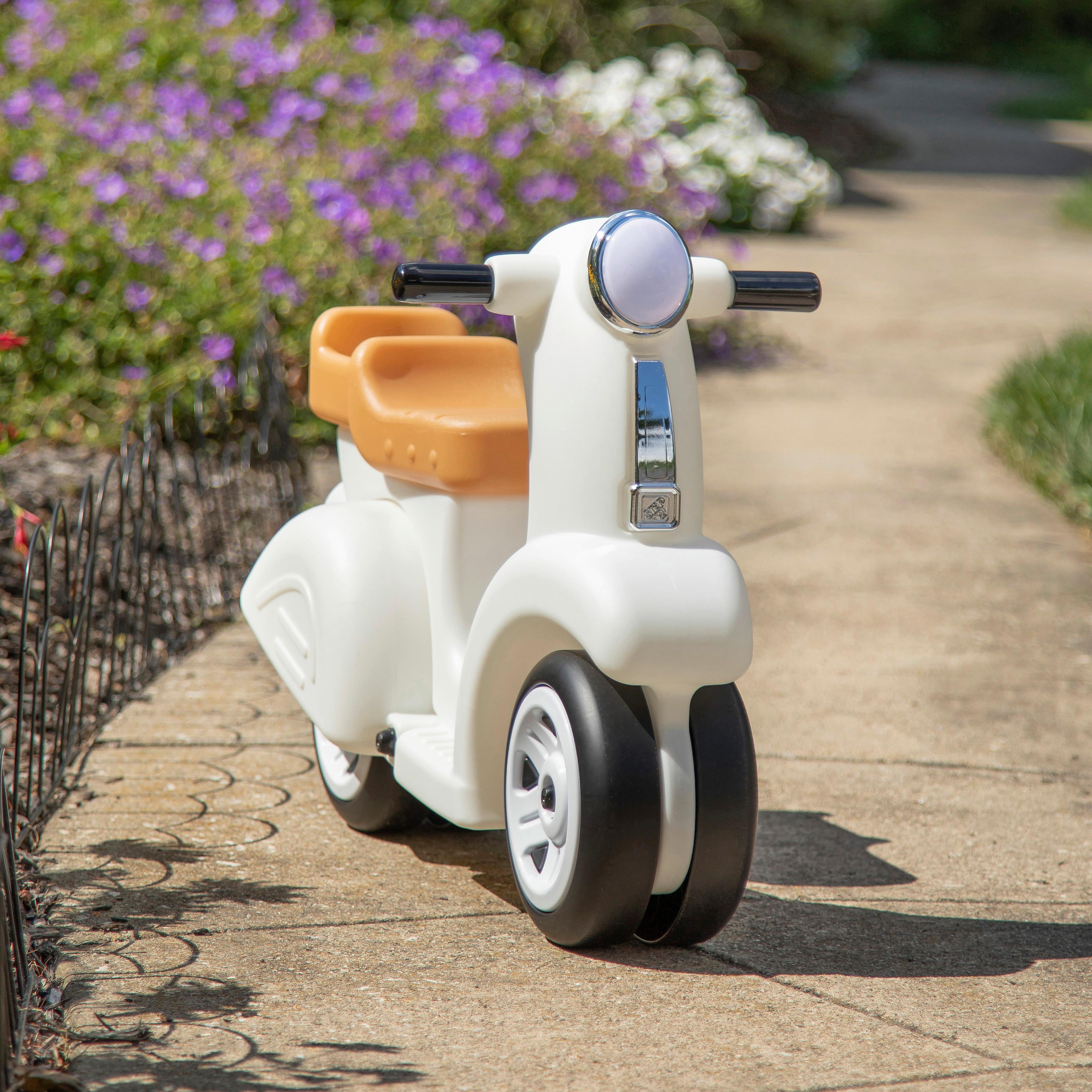 Laufrad Ride Along Scoot Braun/weiß T: 50,8 Cm - Braun/Weiß, KONVENTIONELL, Kunststoff (50,8cm) - Ambia Garden