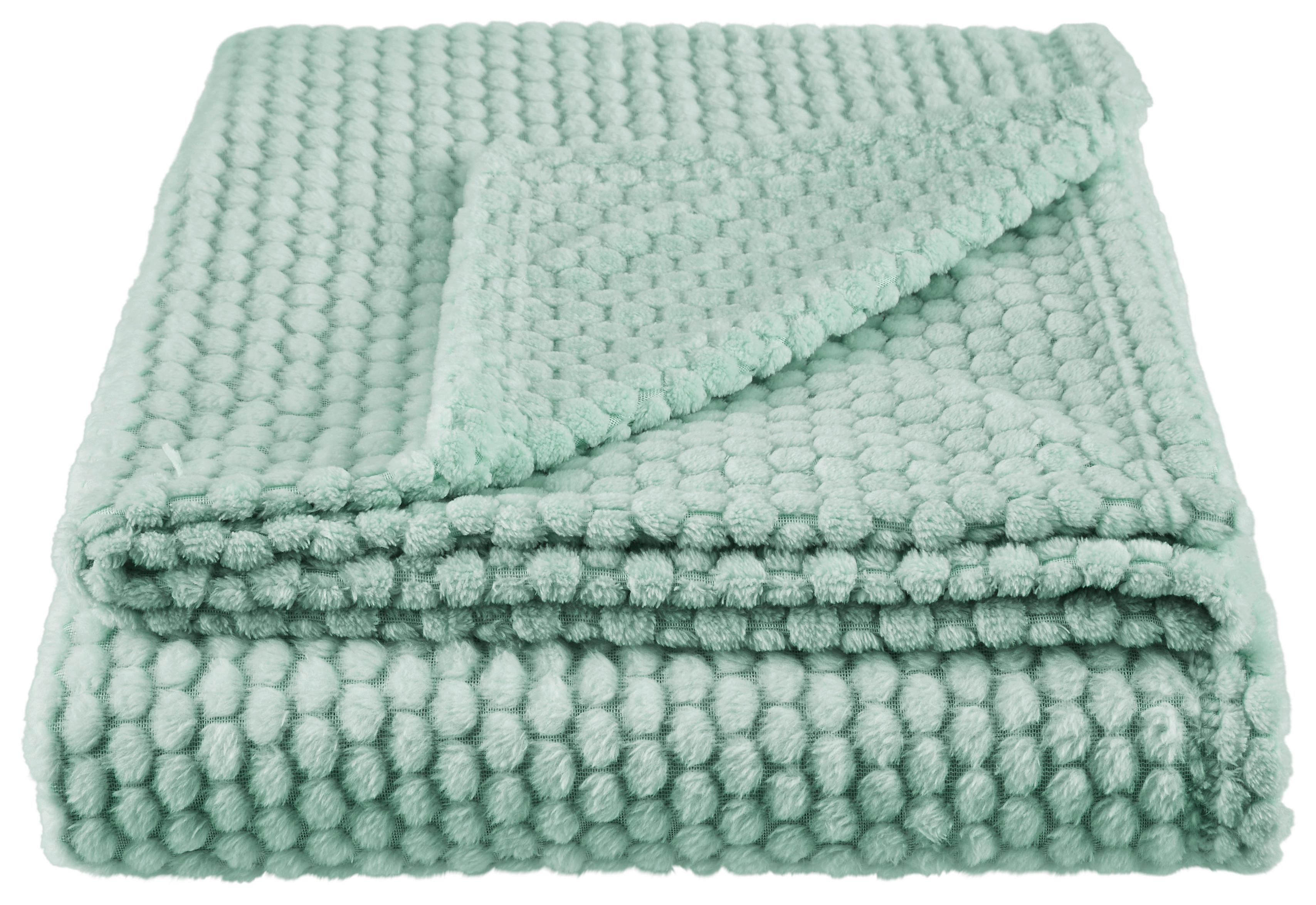 Kuscheldecke Belinda Mintgrün 130x170 cm