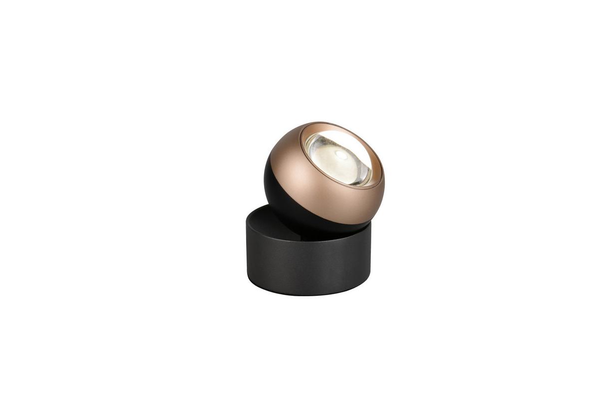 LED-Tischleuchte 544410132 Orbit - Schwarz/Braun, Basics, Metall (10/14cm) - Trio Leuchten