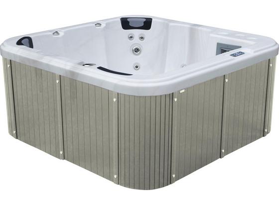 Whirlpool Acryl Rivoli 200 X 92 X 200 cm - Weiß/Grau, Design, Holz/Kunststoff (200/92/200cm)